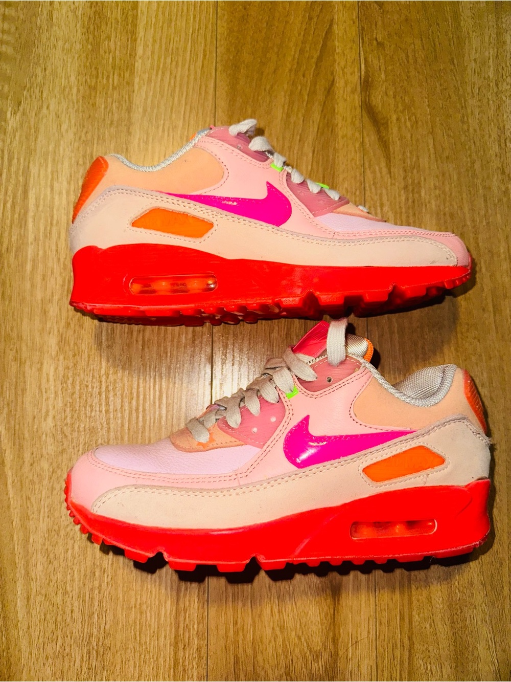 Nike Air Max 90 PRM Platinum Crimson/Bright Purple Women’s